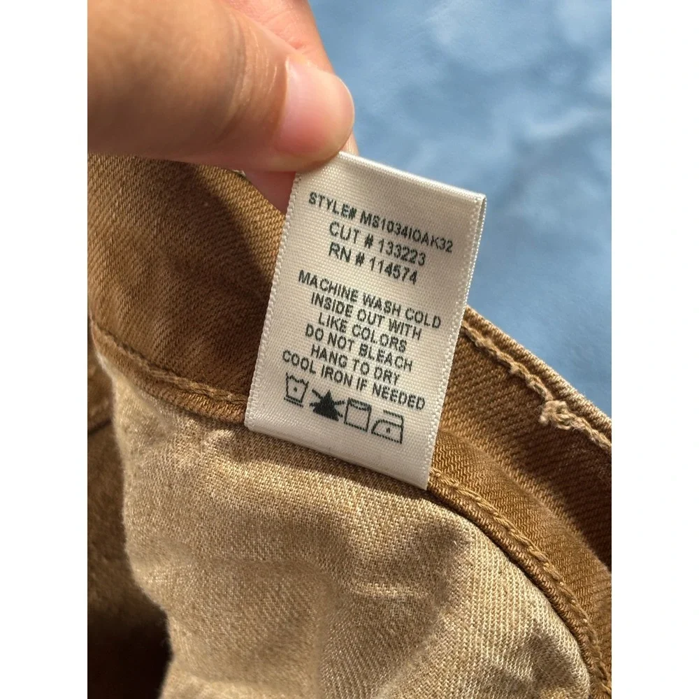 Noend Denim Mens Slim Fit Jeans Oak Brown Made in USA MS1034IOAK32 Size 32